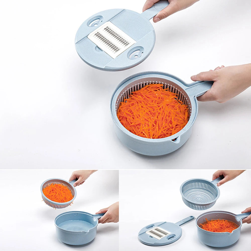 8 in 1 Vegetable Slicer With Strainer