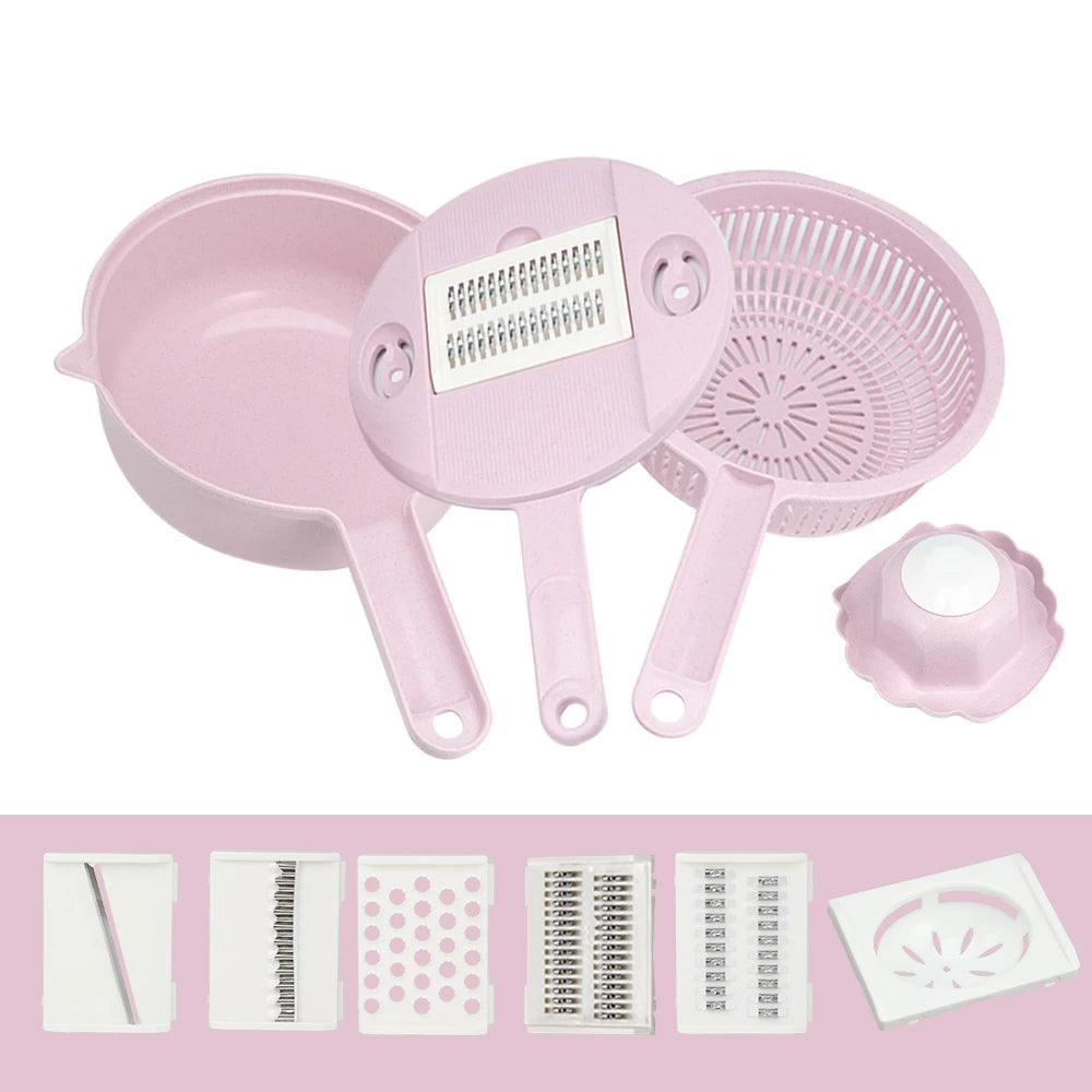 8 in 1 Vegetable Slicer With Strainer