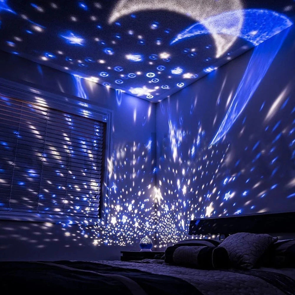 Rotating Romantic Starlight Projection Lamp