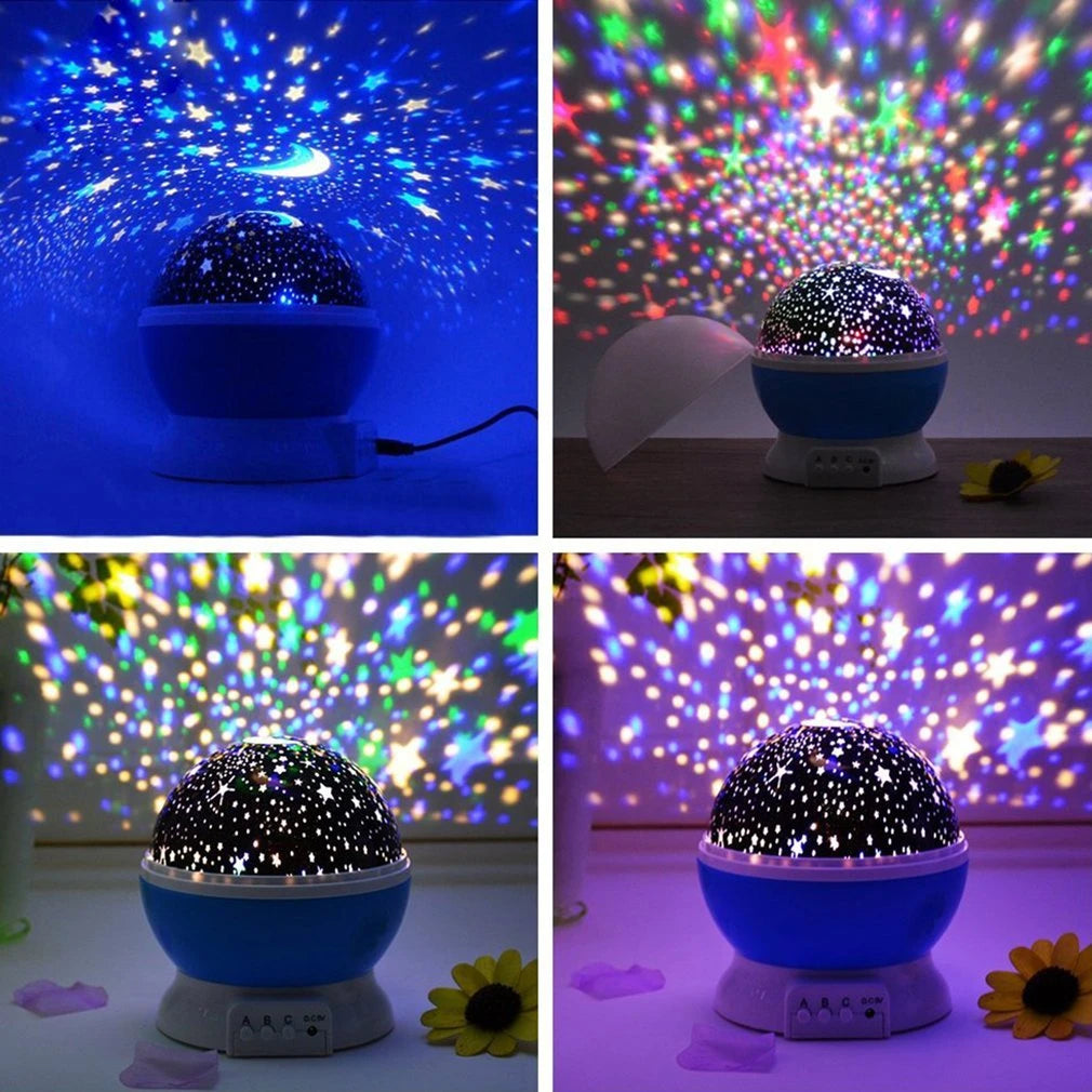 Rotating Romantic Starlight Projection Lamp