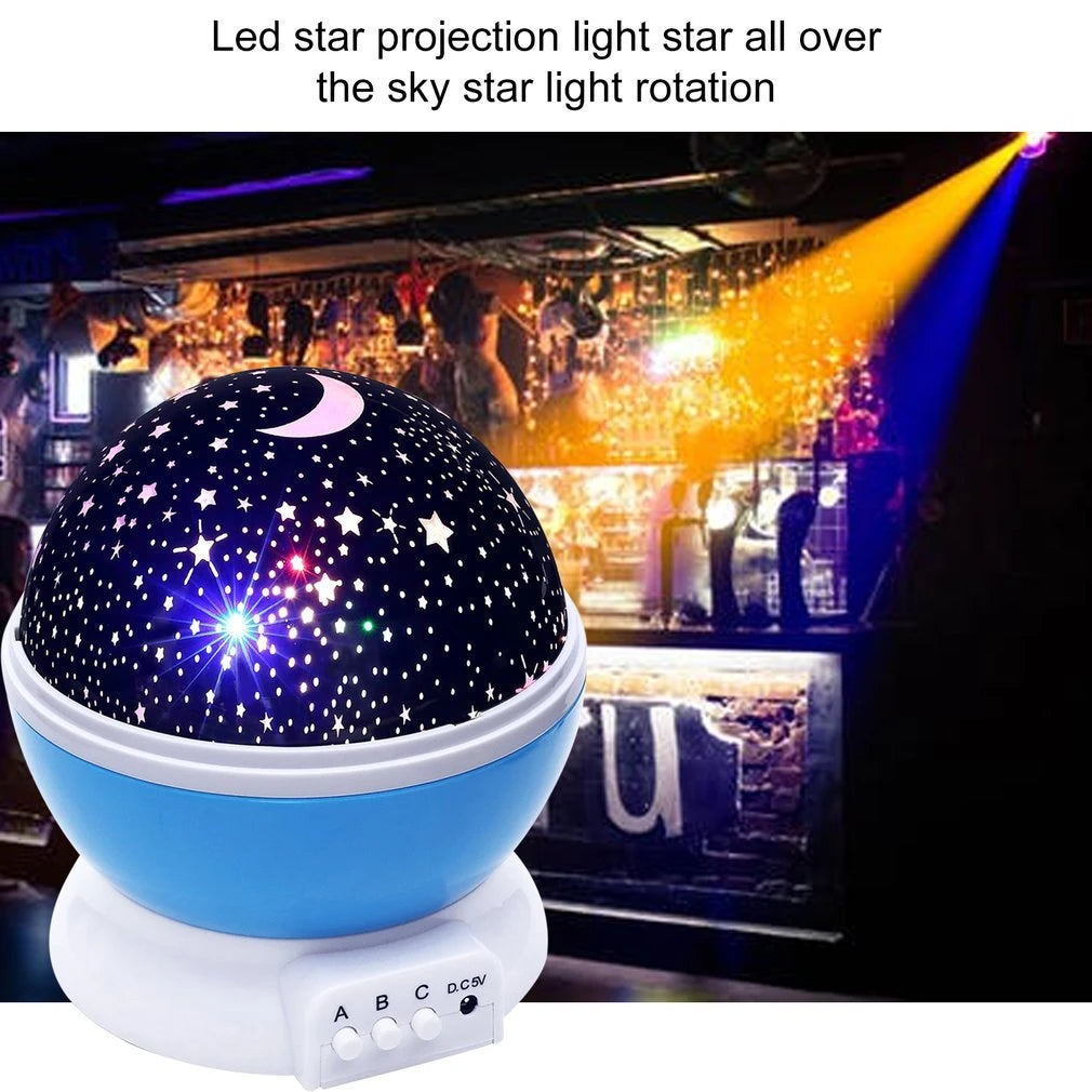 Rotating Romantic Starlight Projection Lamp