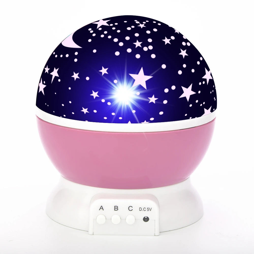 Rotating Romantic Starlight Projection Lamp