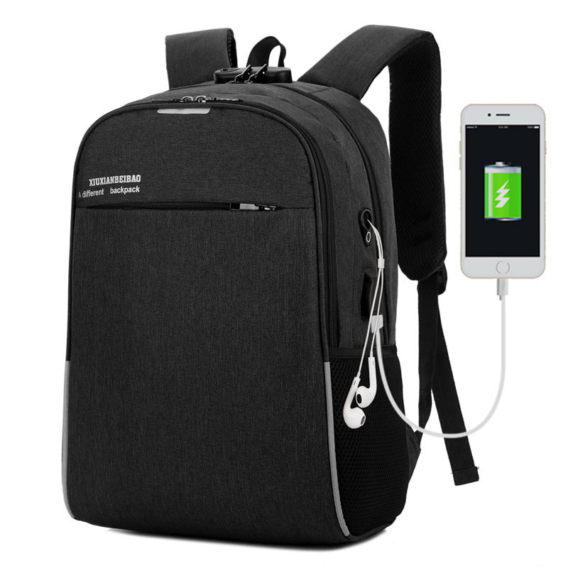 USB Nylon Charging Travel Backpack