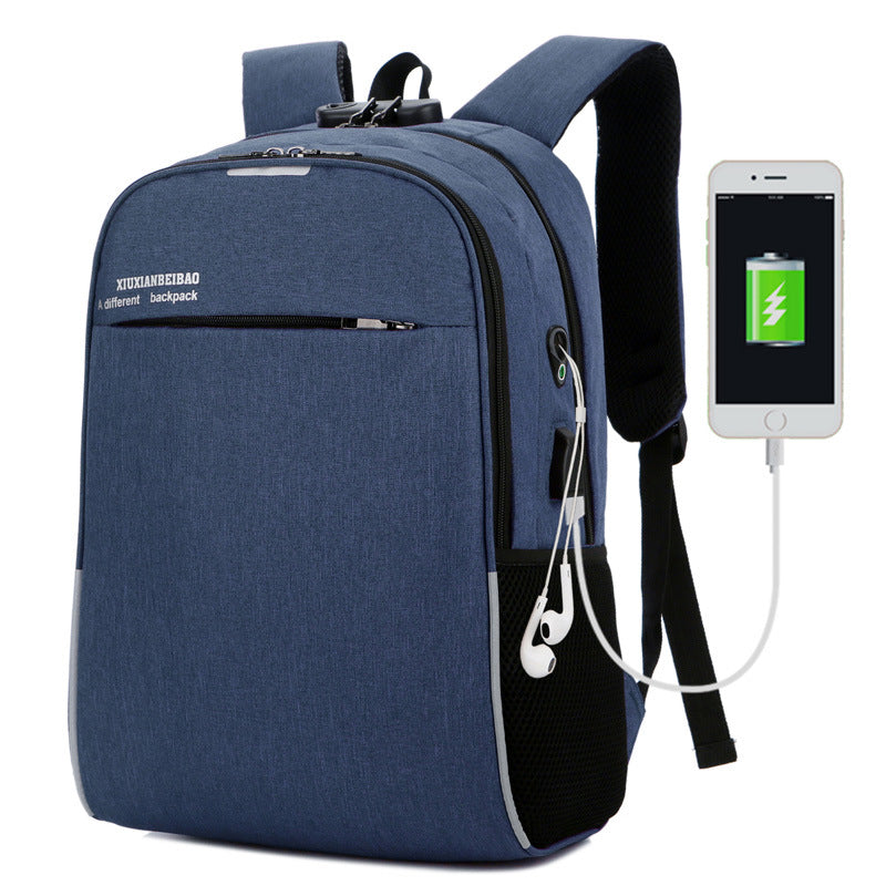 USB Nylon Charging Travel Backpack